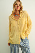 Butter Button-Down Top