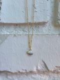 Stone Shield Necklace