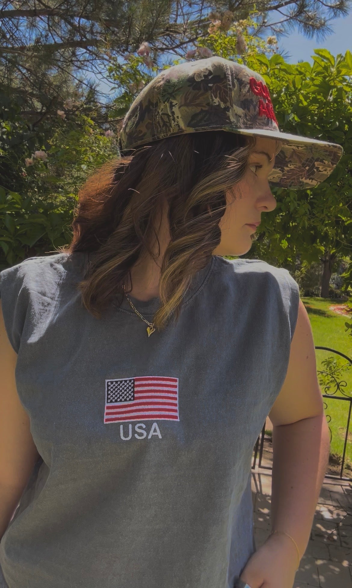 God Bless America Trucker Hat