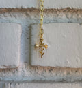 Floral Cross Necklace