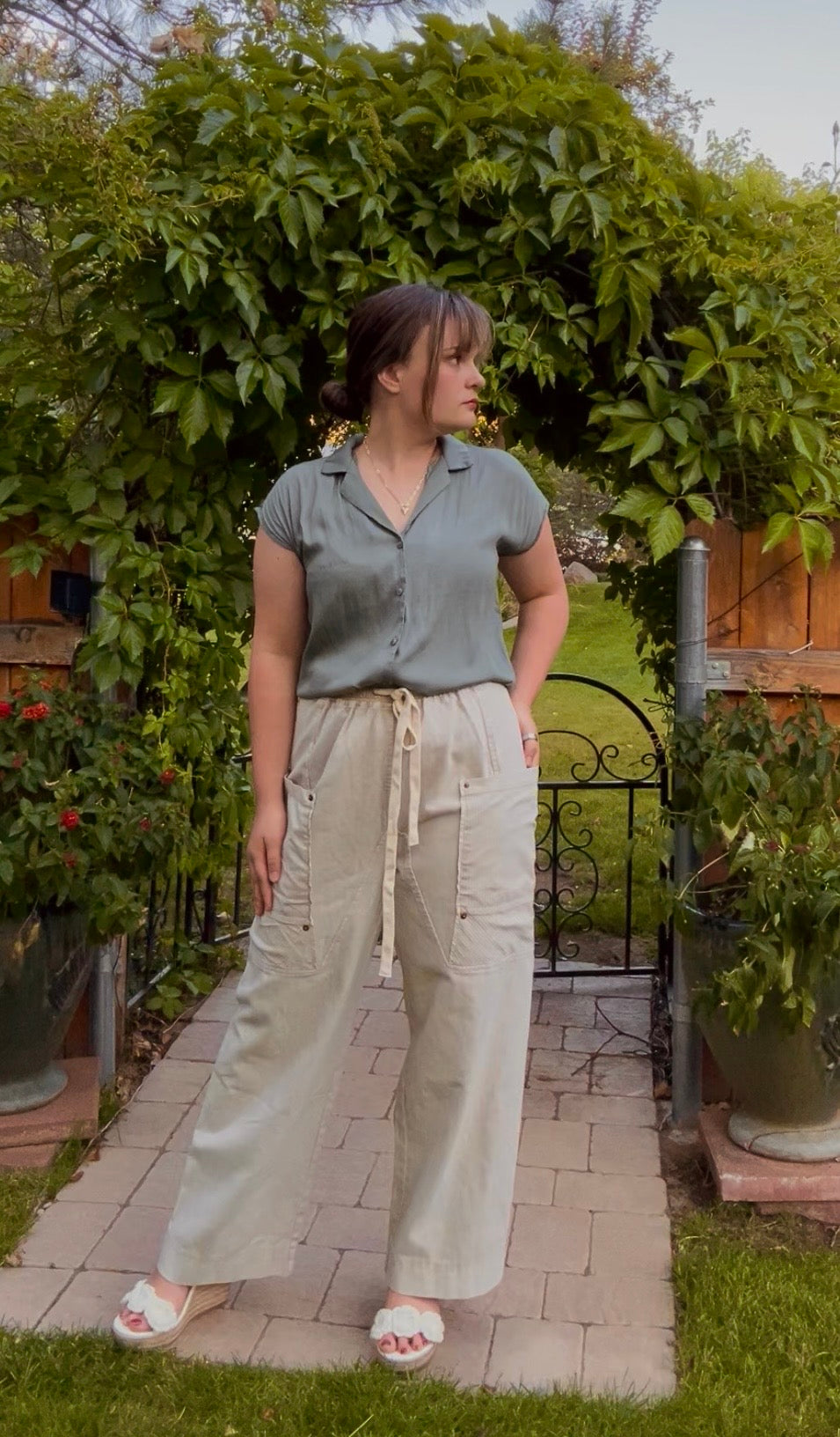 Drawstring  Utility Trouser