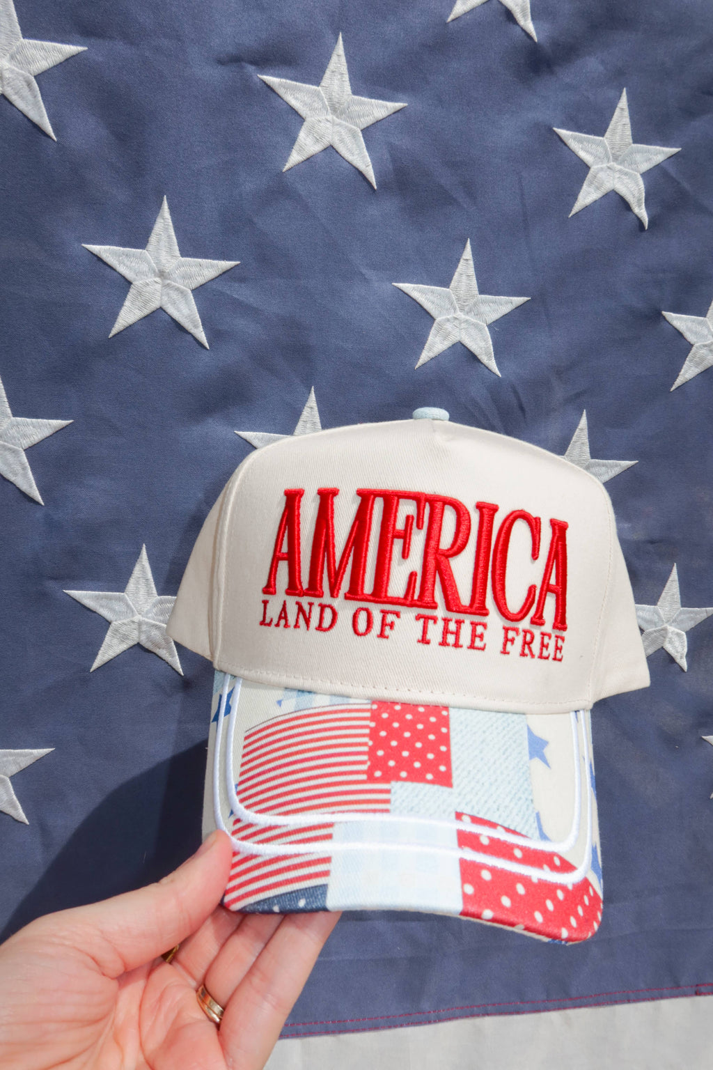 America LAND OF THE FREE Hat