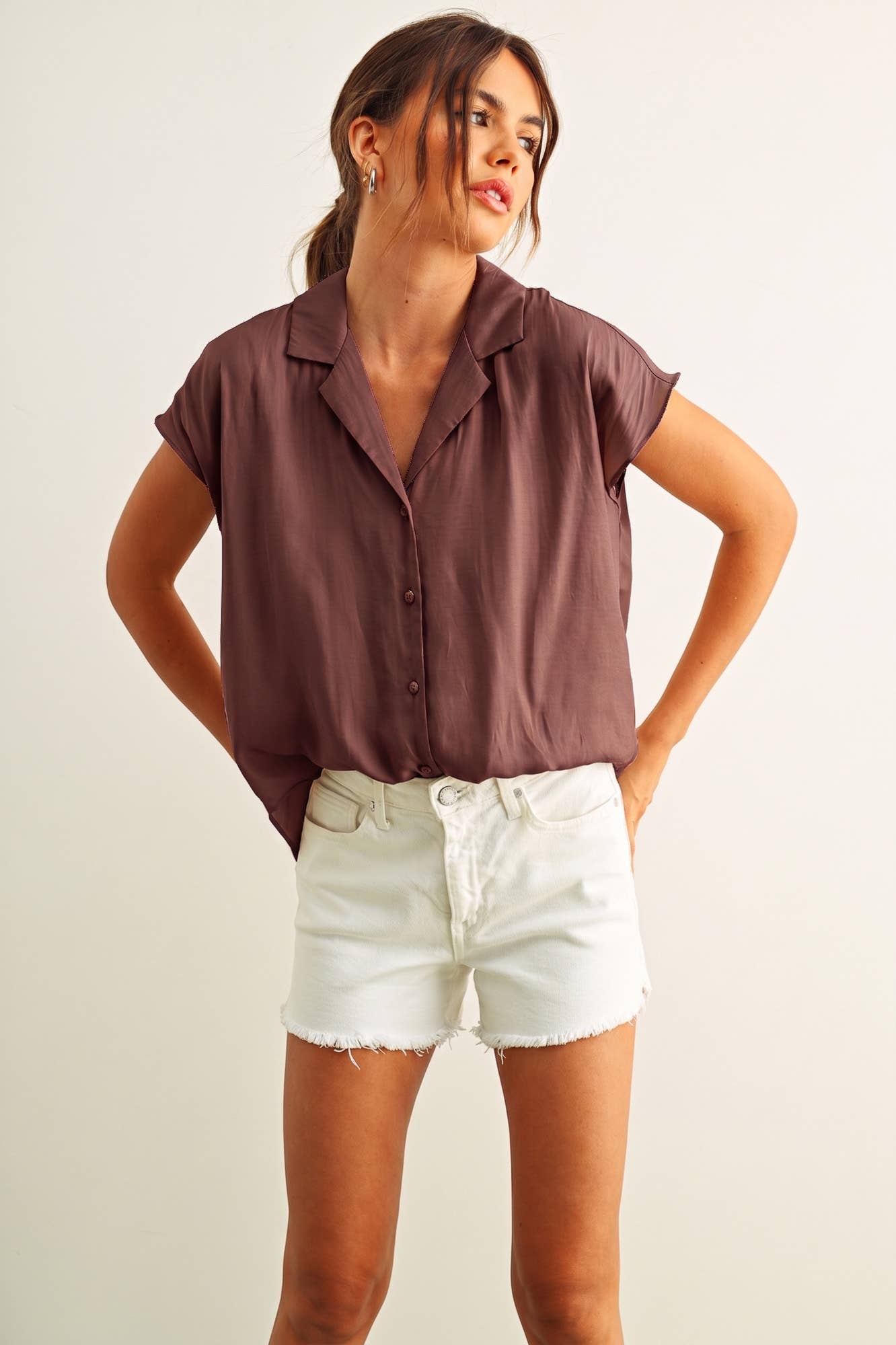Clay Red Blouse