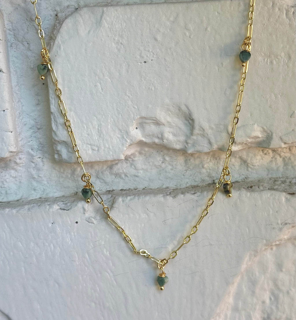 Blocky Heart Necklace