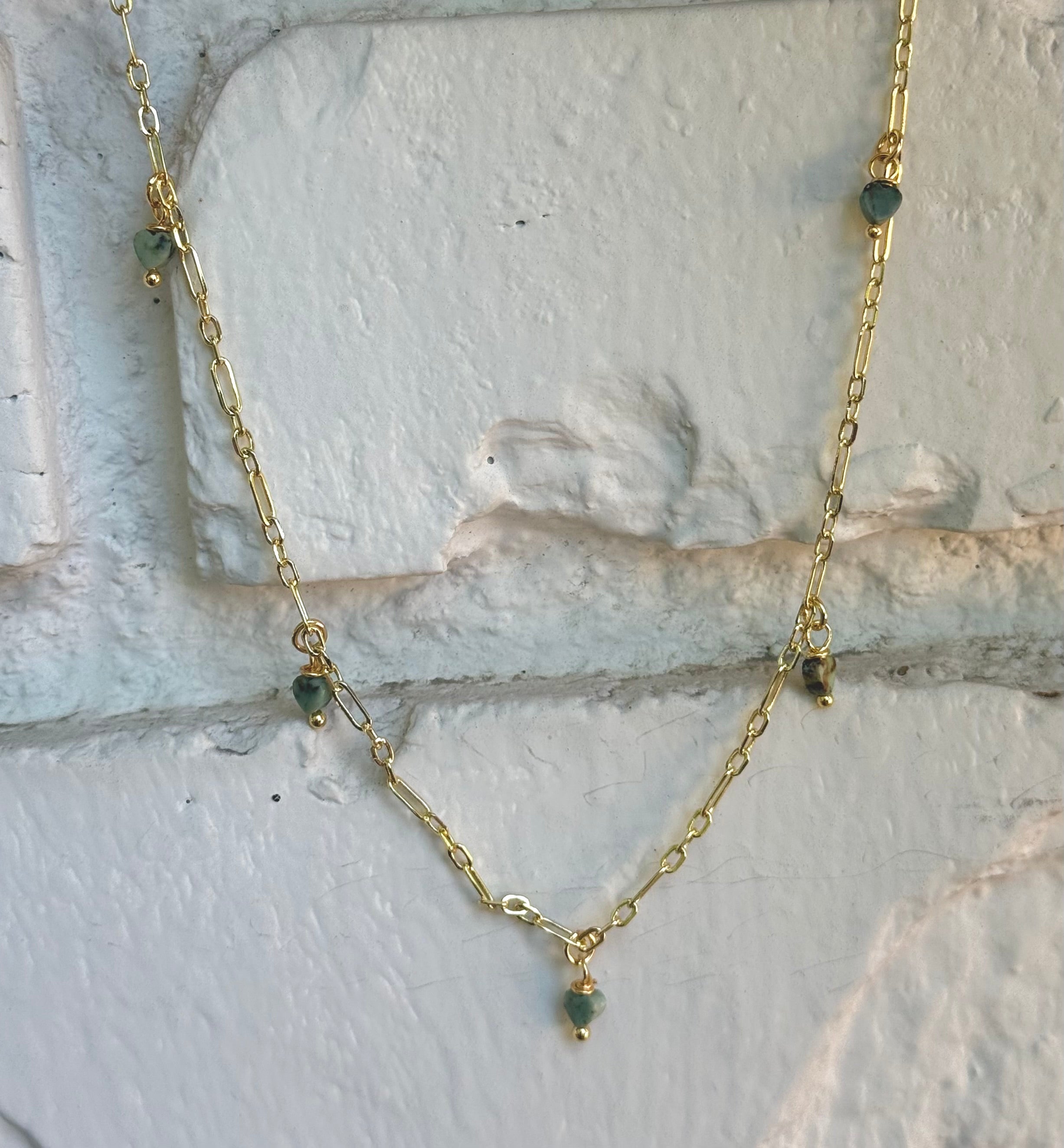 Blocky Heart Necklace