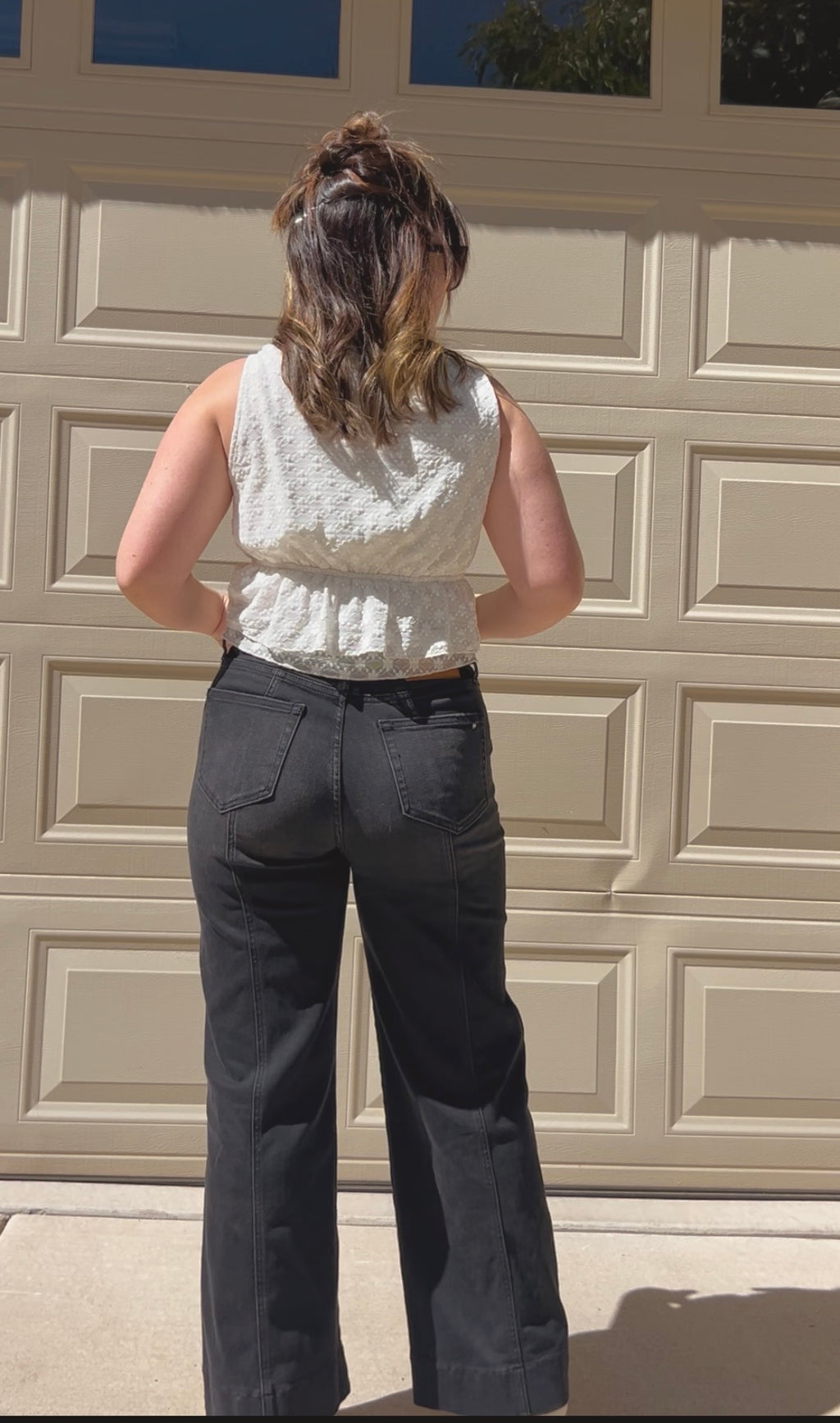 Midnight Wide Ankle Jeans - Mica Denim