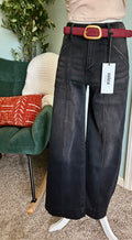 Midnight Wide Ankle Jeans - Mica Denim